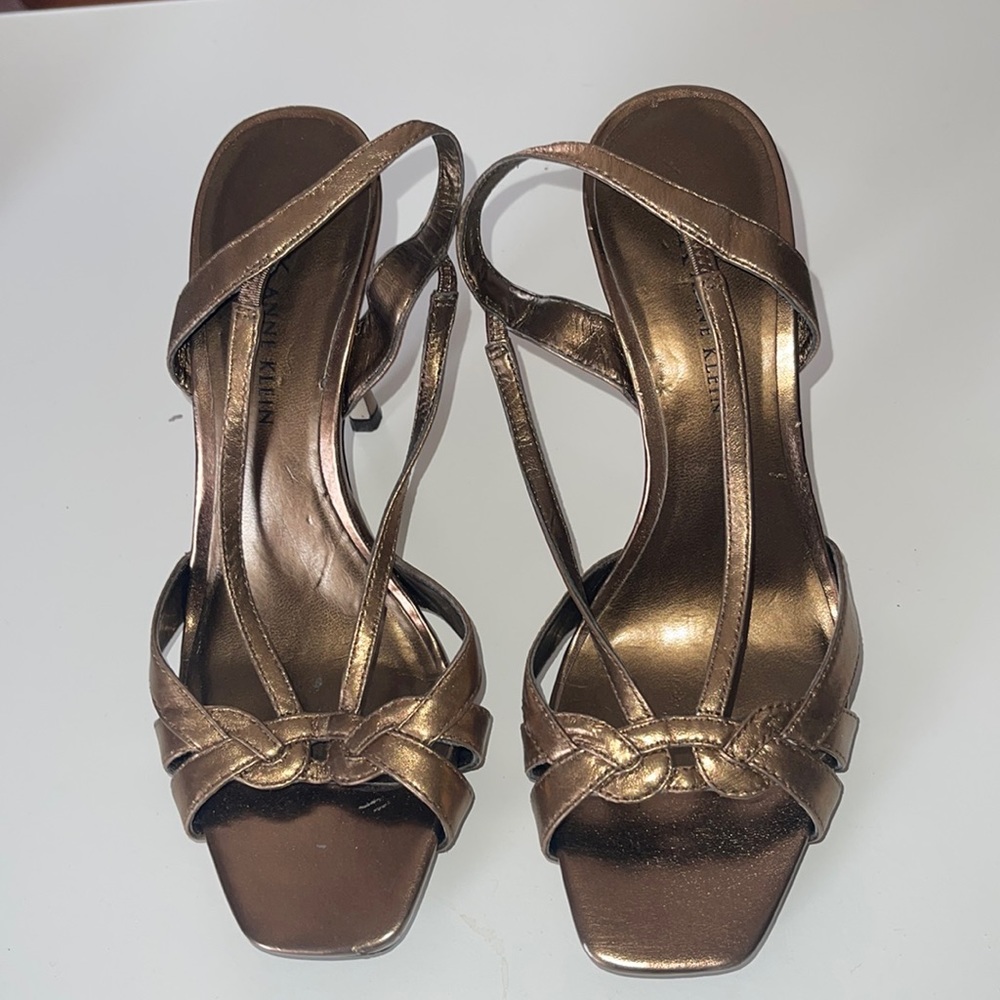 Anne Klein gold heels